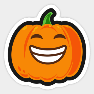 Pumpkin Big Smile Sticker